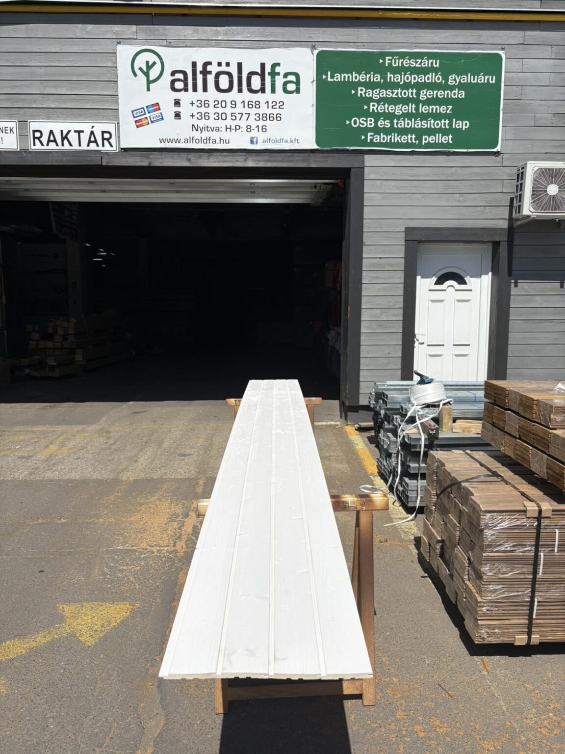 Luc softline 14x121x4200 mm AB – FEHÉR FESTETT