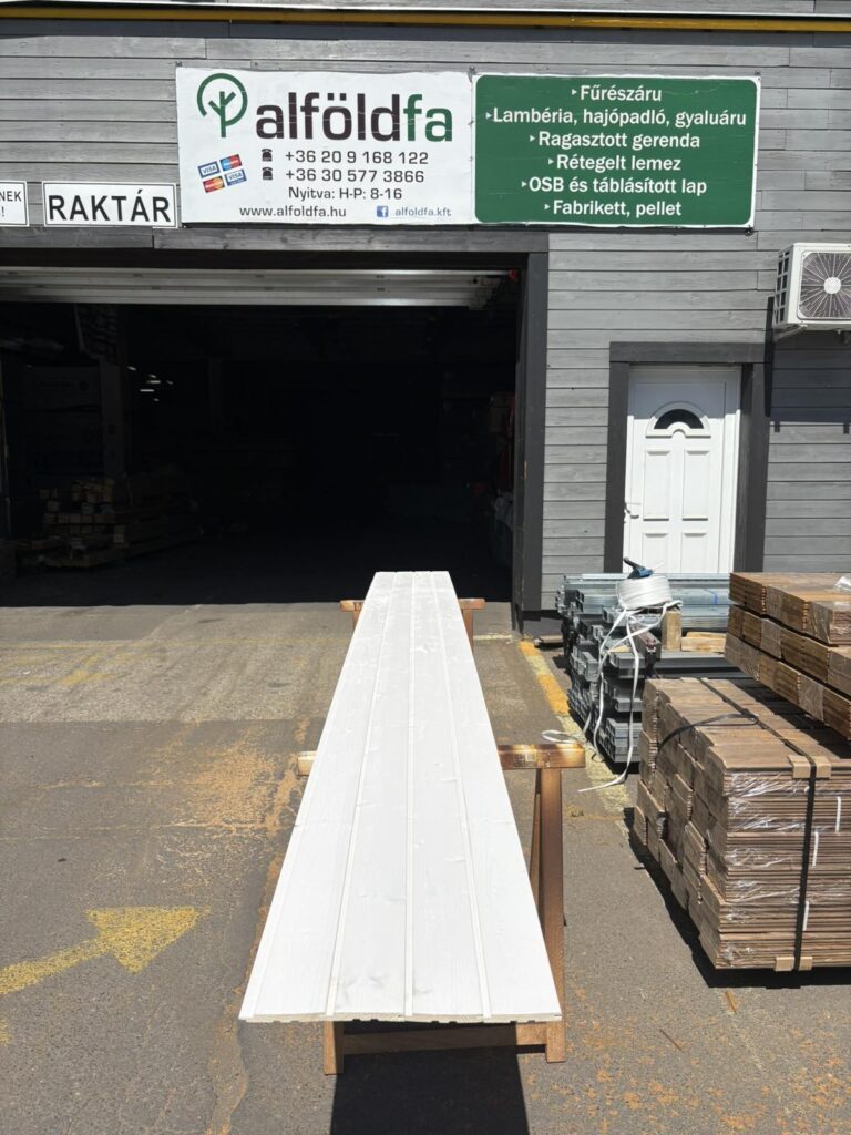 Luc softline 14x121x4200 mm AB - FEHÉR FESTETT