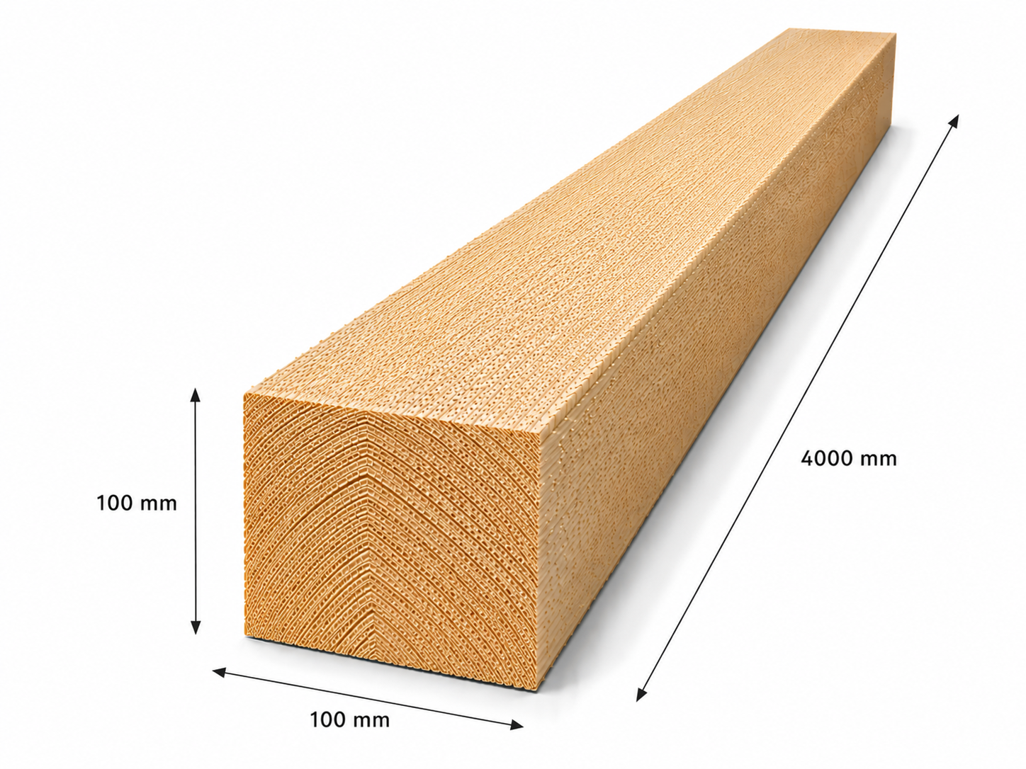 Luc C24 építő fűrészáru 100x100x4000 mm