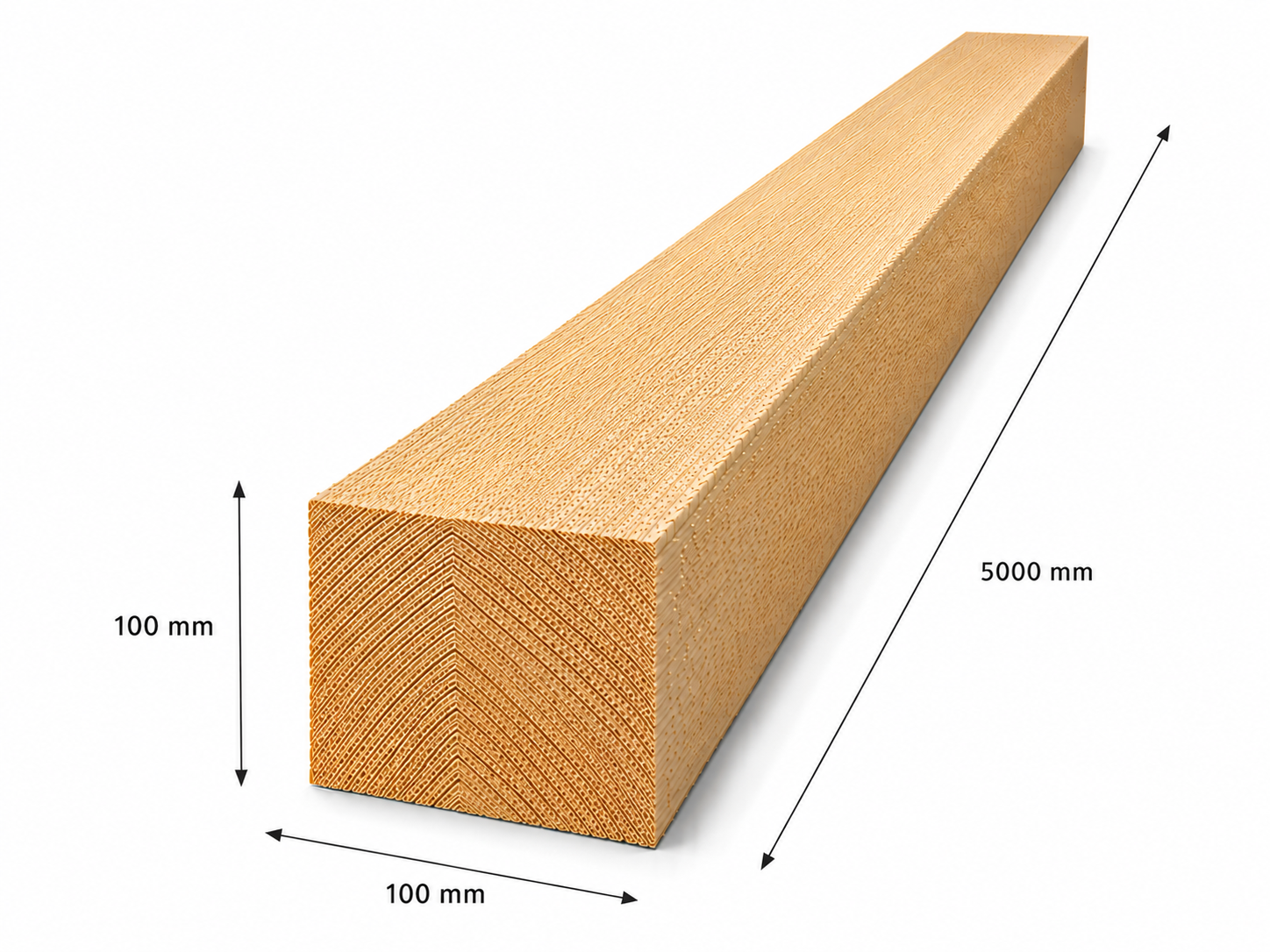 Luc C24 építő fűrészáru 100x100x5000 mm