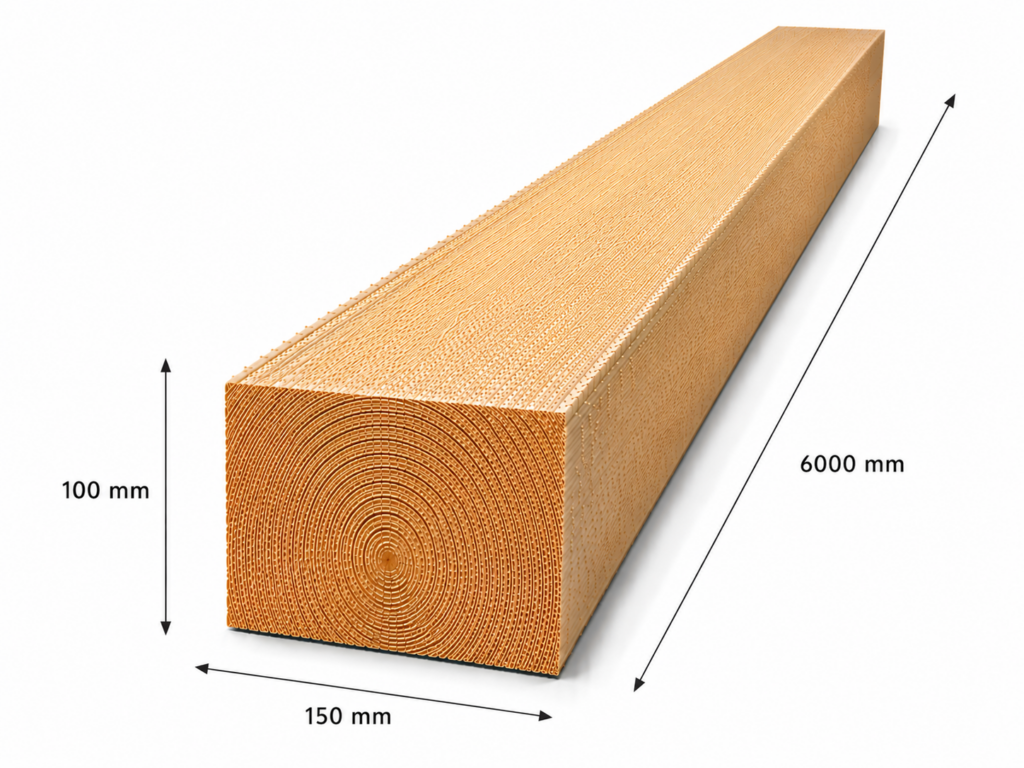Luc C24 építő fűrészáru 100x150x6000 mm