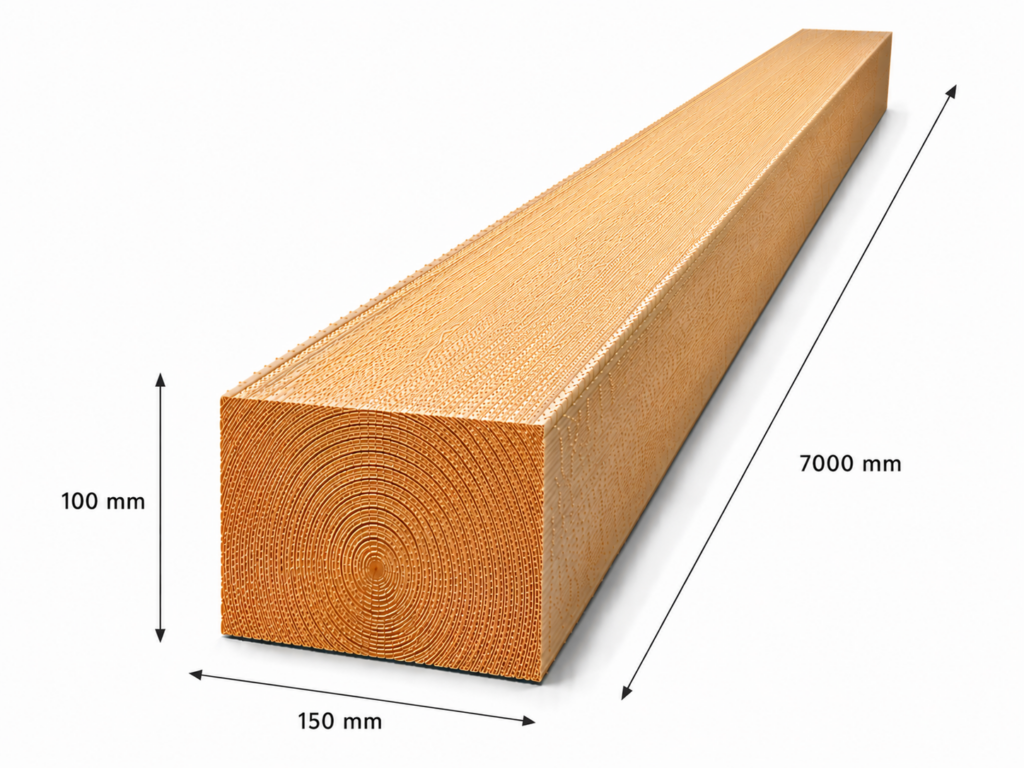 Luc C24 építő fűrészáru 100x150x7000 mm