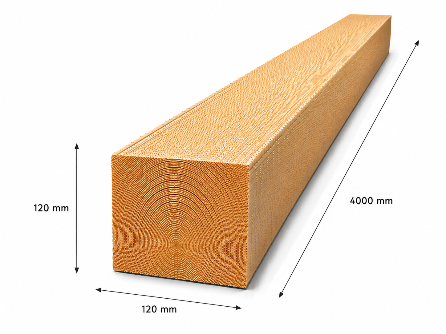 Luc C24 építő fűrészáru 120x120x4000 mm