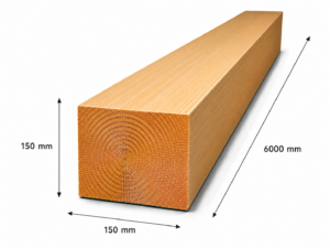 Luc C24 építő fűrészáru 150x150x6000 mm