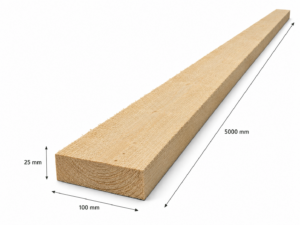 Luc C24 építő fűrészáru 25x100x5000 mm