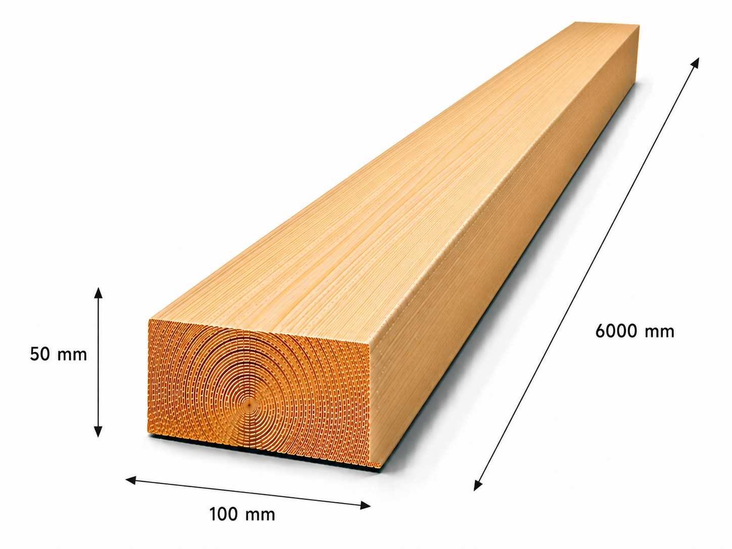 Luc C24 építő fűrészáru 50x100x6000 mm