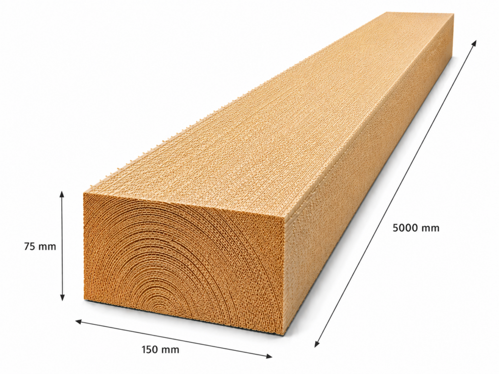 Luc C24 építő fűrészáru 75x150x5000 mm
