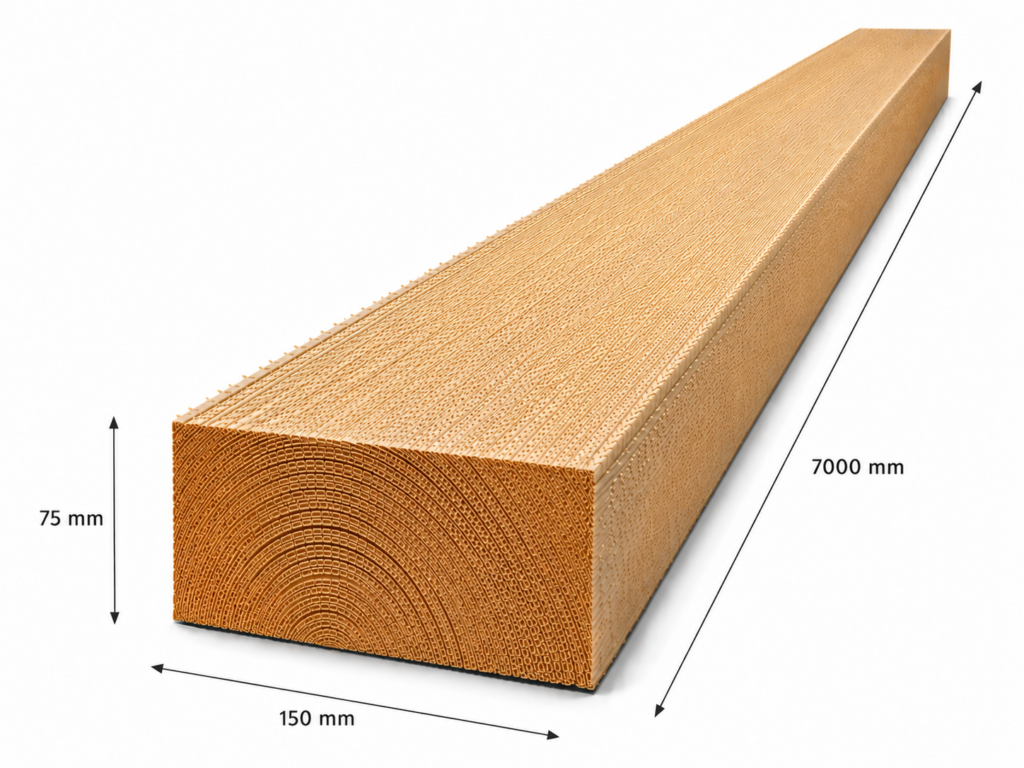 Luc C24 építő fűrészáru 75x150x7000 mm