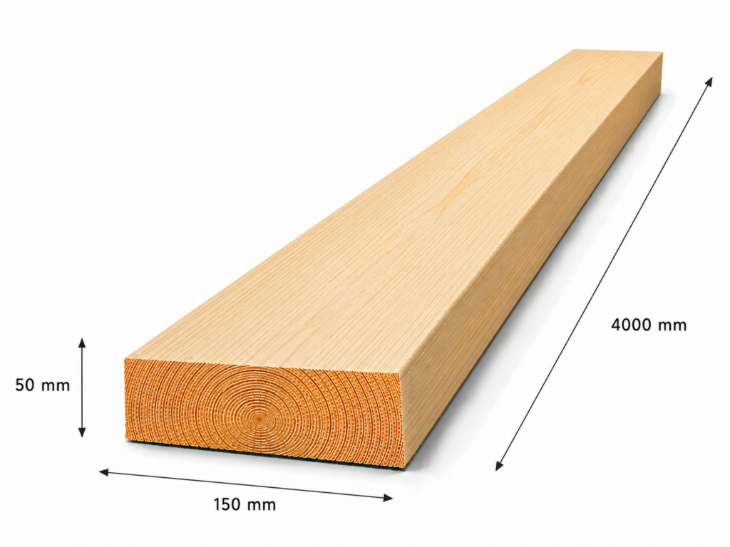 Luc C24 építő fűrészáru 50x150x4000 mm