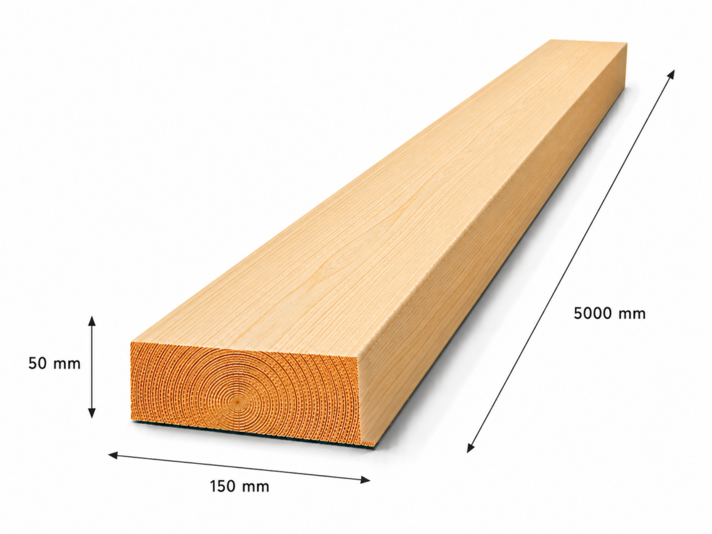 Luc C24 építő fűrészáru 50x150x5000 mm