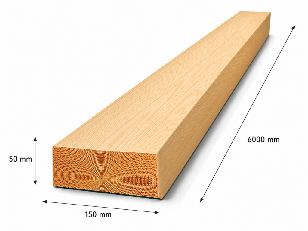 Luc C24 építő fűrészáru 50x150x6000 mm