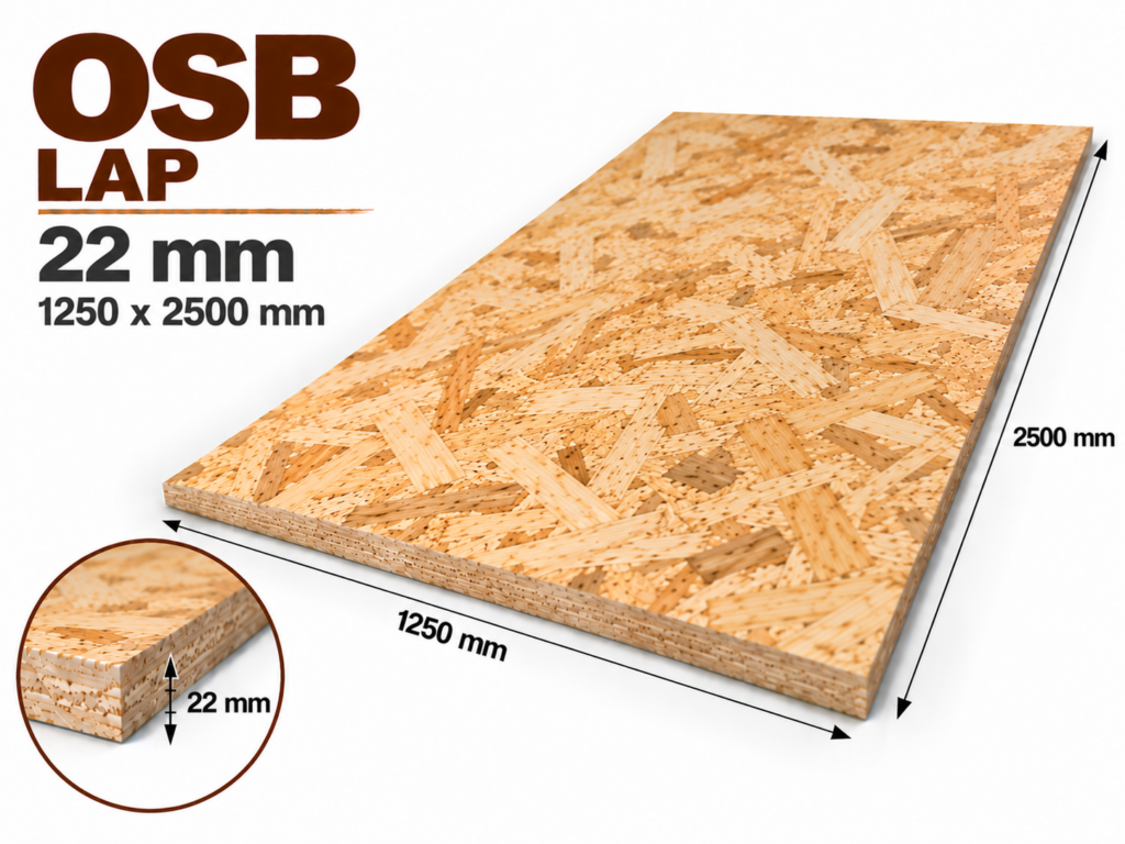 OSB-3 22 mm 1250x2500 mm