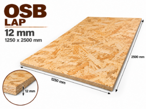OSB-3 12 mm 1250x2500 mm