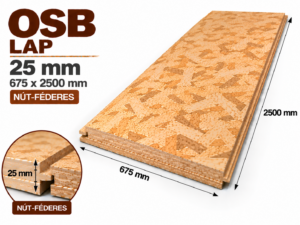 OSB-3 NF 25 mm 675x2500 mm