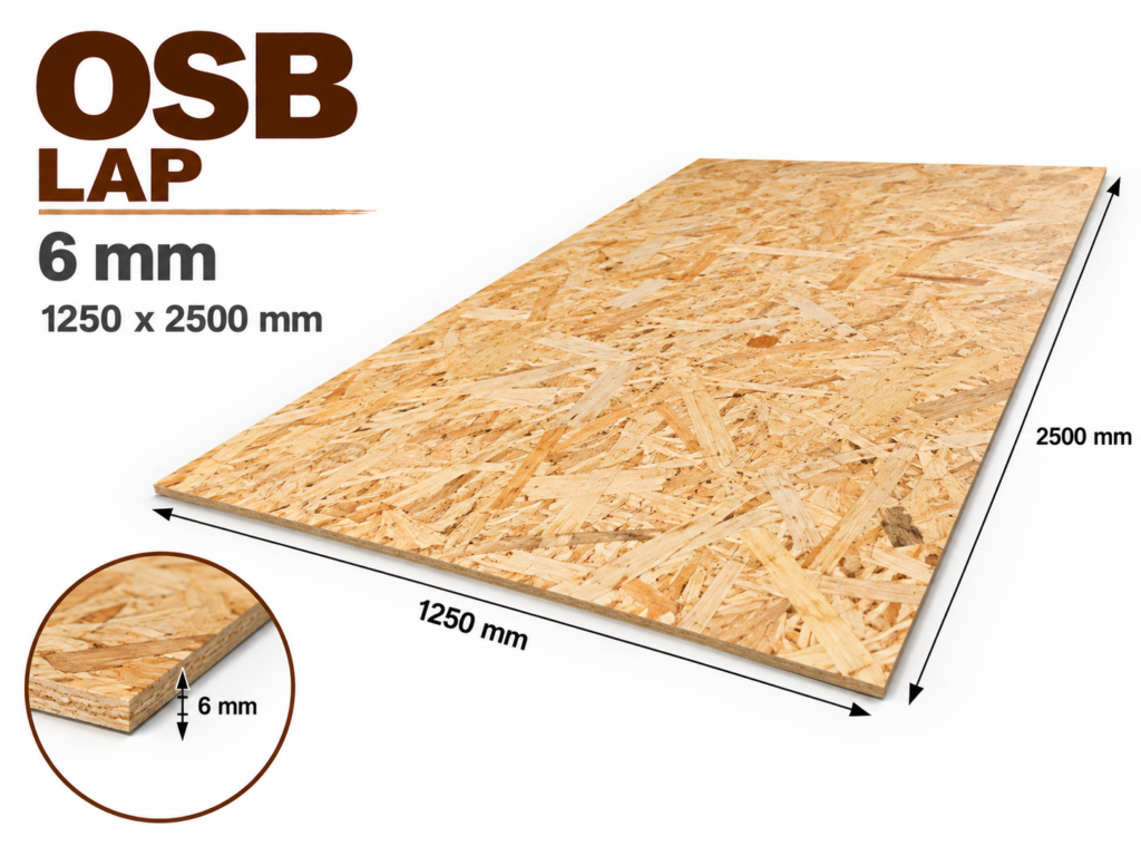 OSB-3 6 mm 1250x2500 mm
