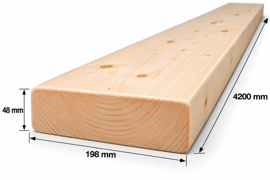 Finn luc szárított gyalult padló 48x198x4200 mm C24