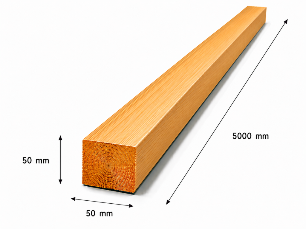Luc építő léc 50x50x5000 mm