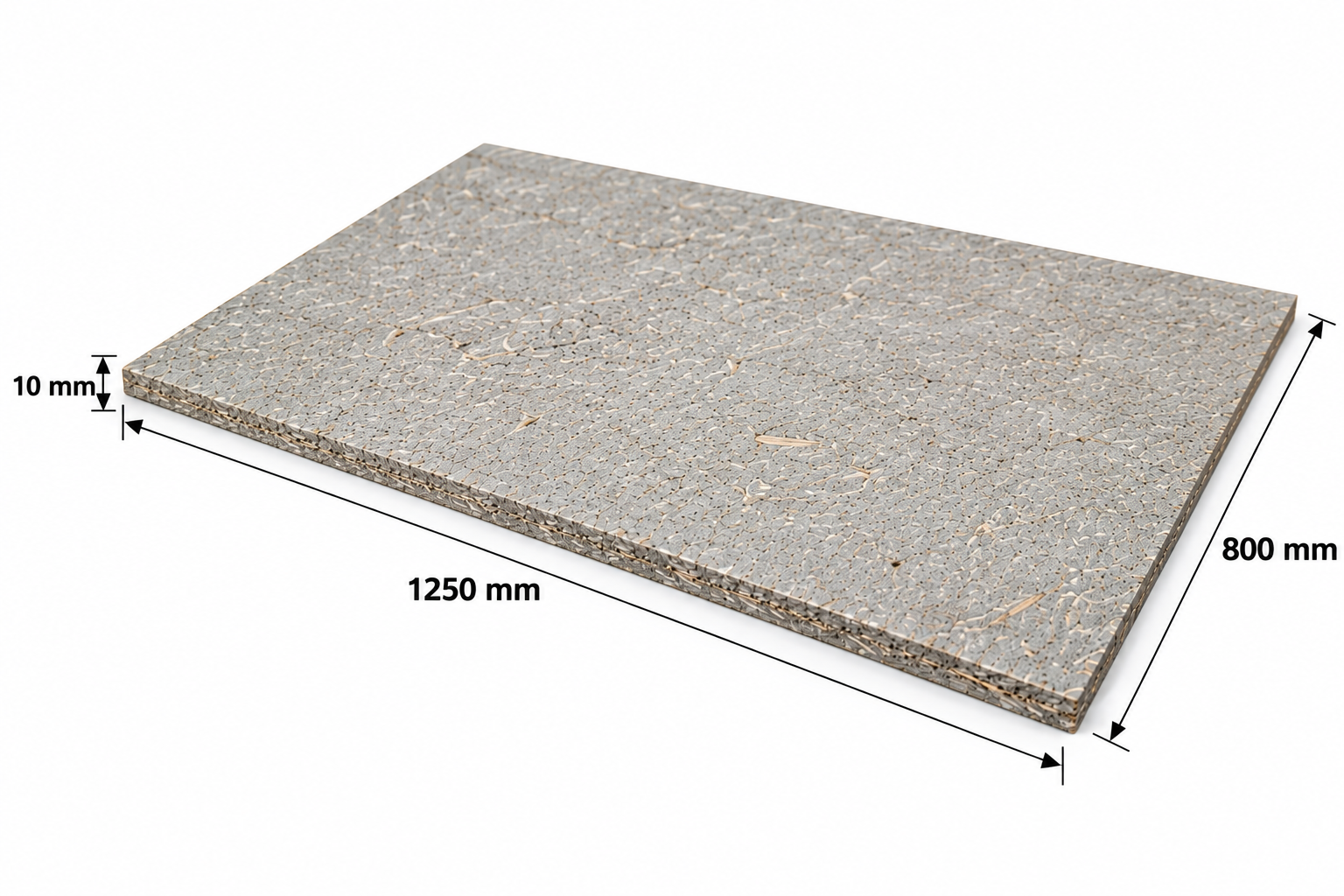 Betonyp lap 10 mm 1250×800 mm