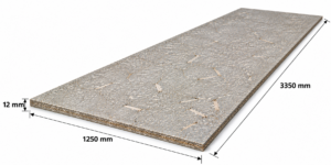 Betonyp lap 12 mm 1250x3350 mm