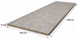 Betonyp lap 14 mm 1250x3350 mm