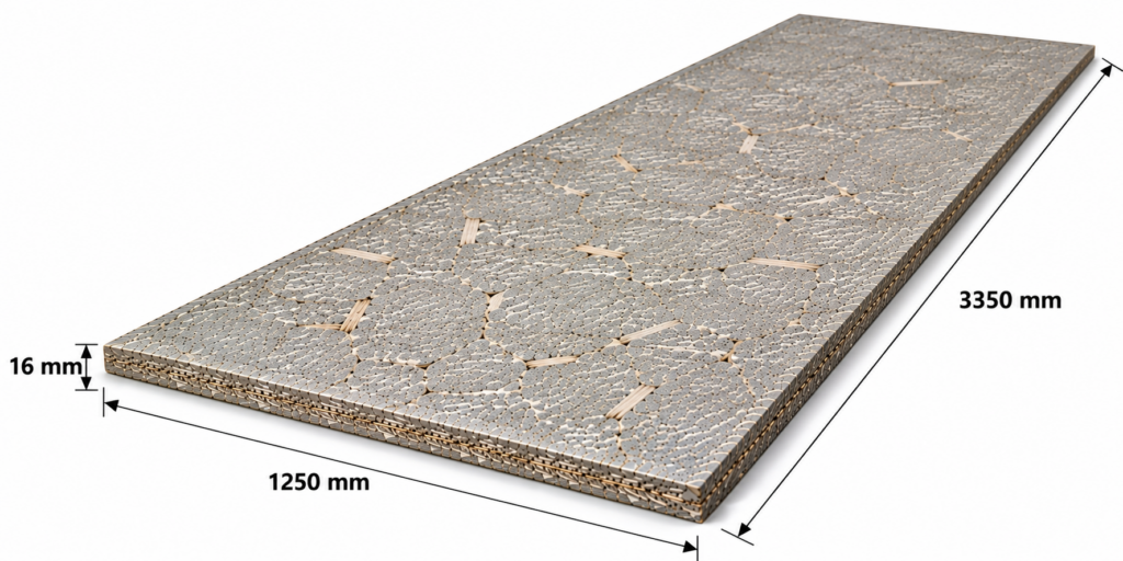 Betonyp lap 16 mm 1250x3350 mm