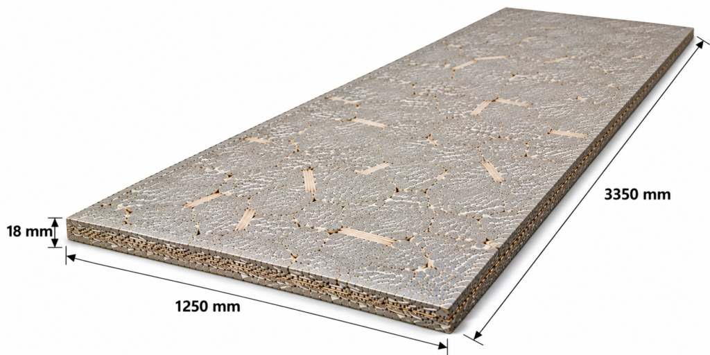 Betonyp lap 18 mm 1250x3350 mm