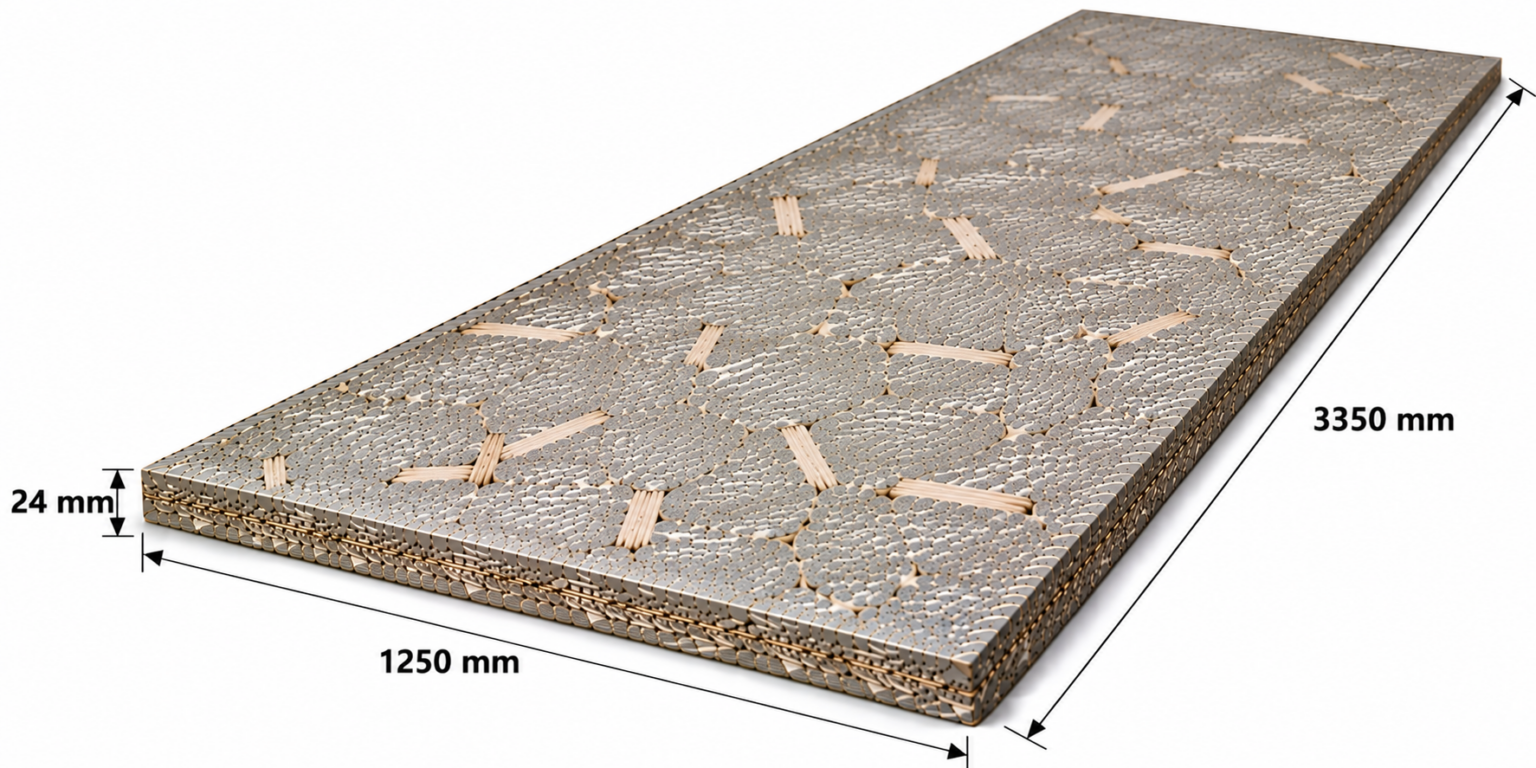 Betonyp lap 24 mm 1250×3350 mm