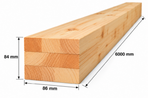 Borovi ablak fríz HT 84x86x6000 mm radiális 3R