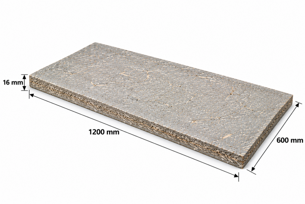 Betonyp lap 16 mm 1200x600 mm